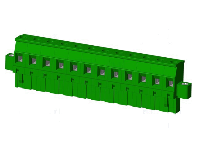 Connector: ontkoppelbare terminal strip; stekker; vrouwelijk Connector: ontkoppelbare terminal strip; stekker; vrouwelijk
